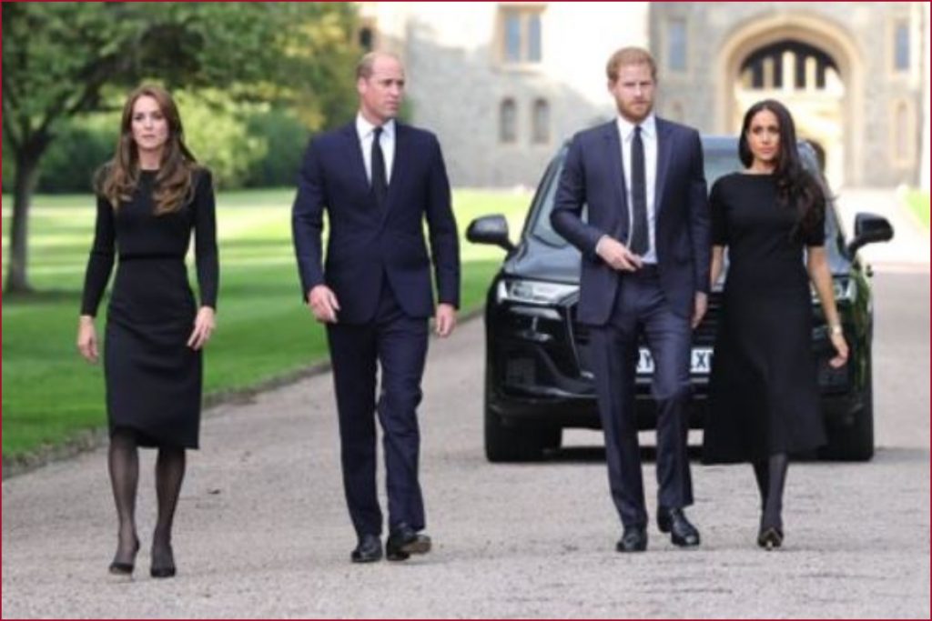 Prince William, Kate Middleton, Prince Harry and Meghan Markle reunite following Queen's demise