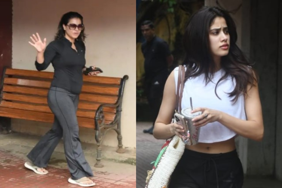 Kajol exudes elegance in all black casual attire, Janhvi Kapoor maintains chic vibes in recent gym look
