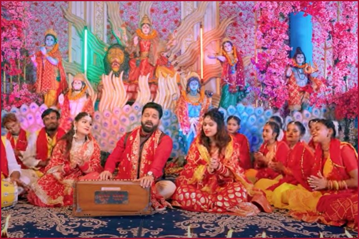 Pawan Singh New Devi Geet Video: Bhojpuri song ‘Sato Bahiniya Aili’ released on Shardiya Navratri