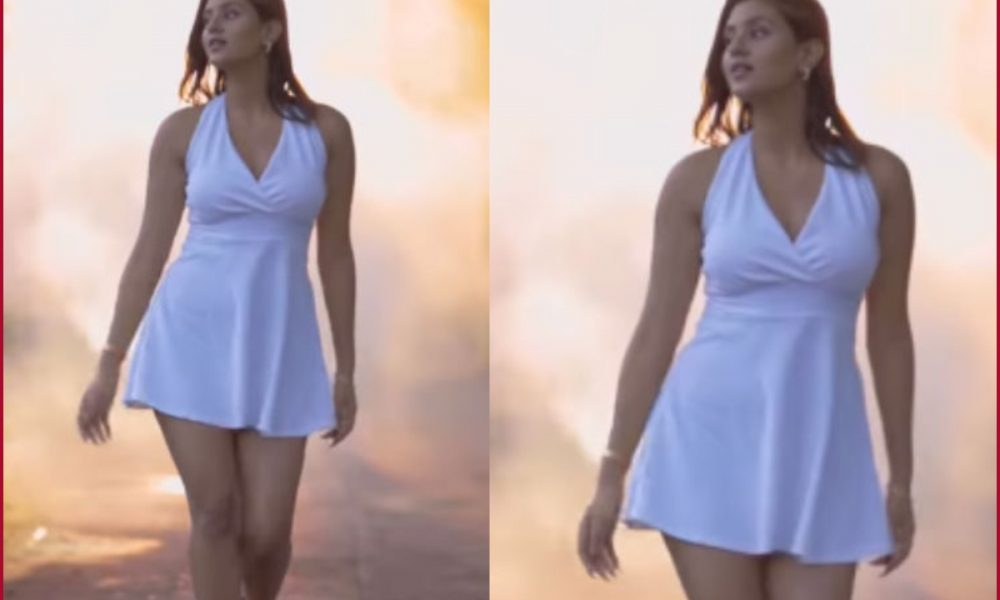 After MMS video leak, Anjali Arora trolled for wearing short white dress-WATCH