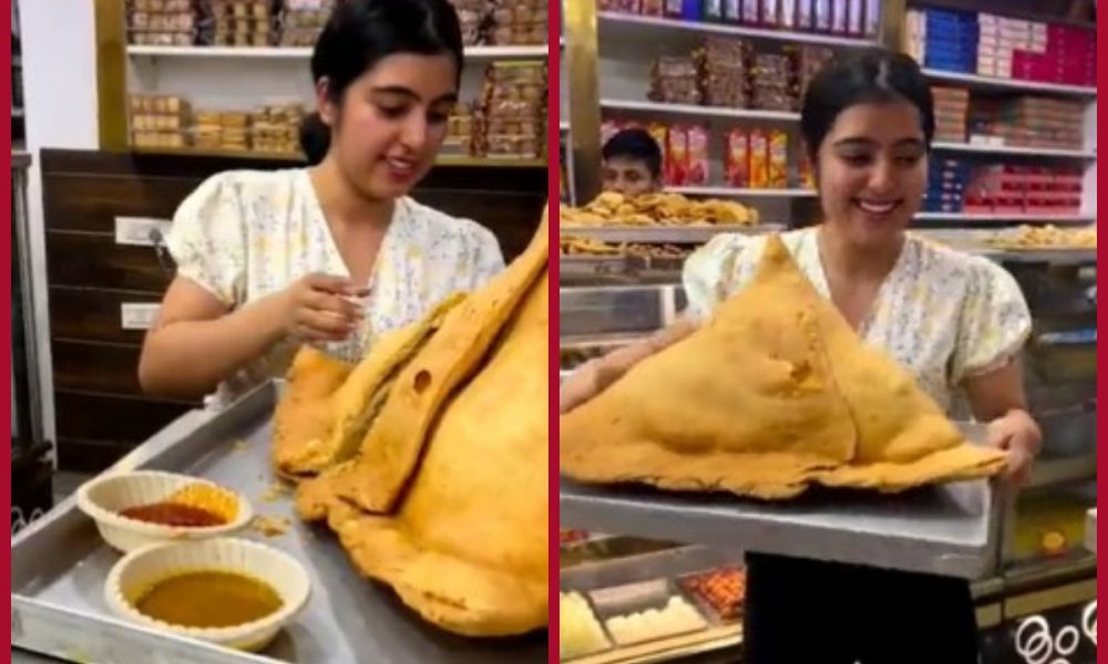 Eat 1 samosa and win Rs 51,000 cash price; Harsh Goenka shares ‘Bahubali’ samosa VIDEO