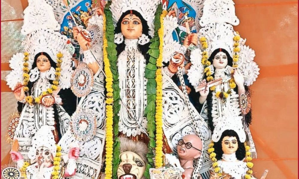 Gandhi-lookalike as ‘Asura’ at Kolkata Durga puja pandal sparks controversy, complaint filed