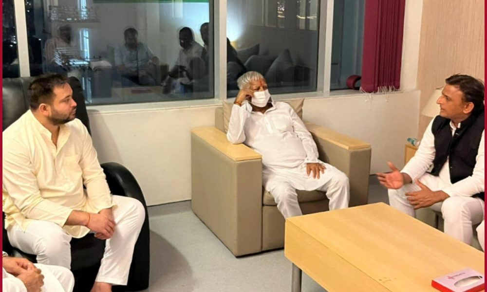 Lalu Yadav visits Gurugram hospital to check on Mulayam Singh Yadav’s health