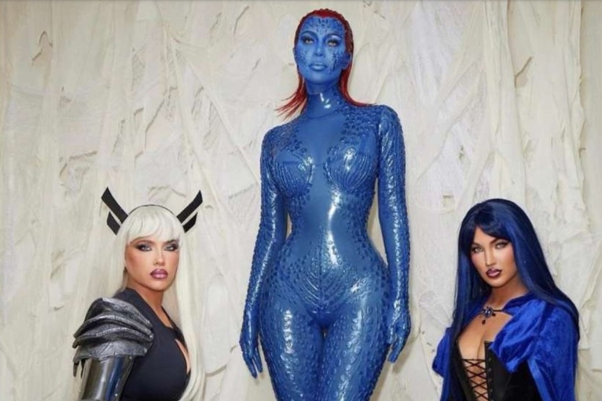 Kim Kardashian transforms herself into X- Men’s mystique for Halloween, internet asks Marvel to cast her