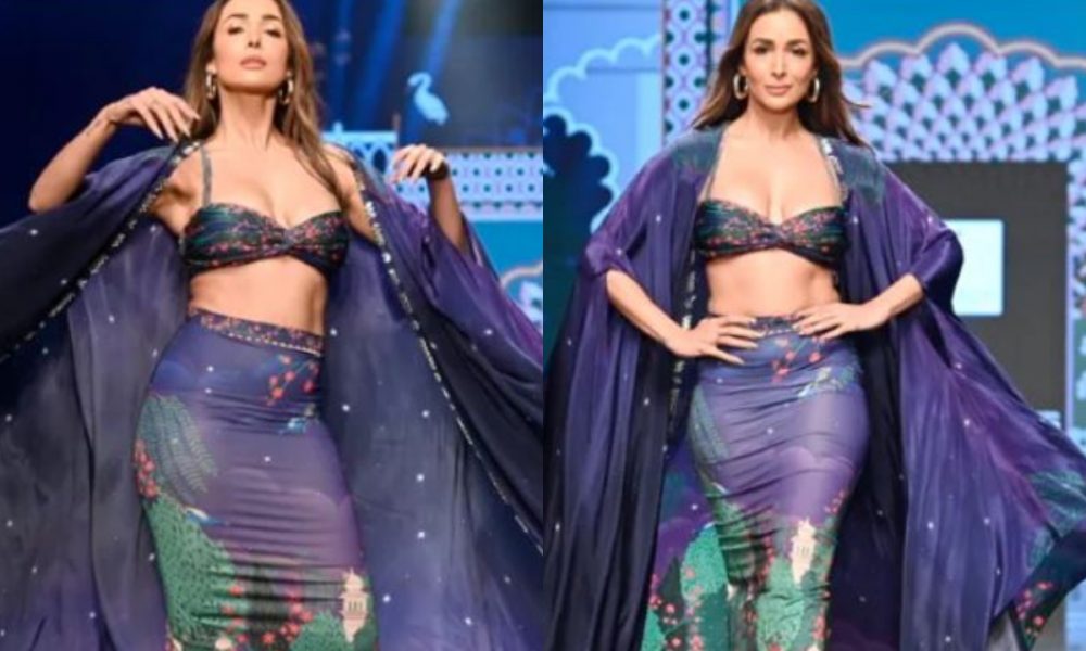 Malaika Arora is the ultimate showstopper in printed co-ord set and stunning cape