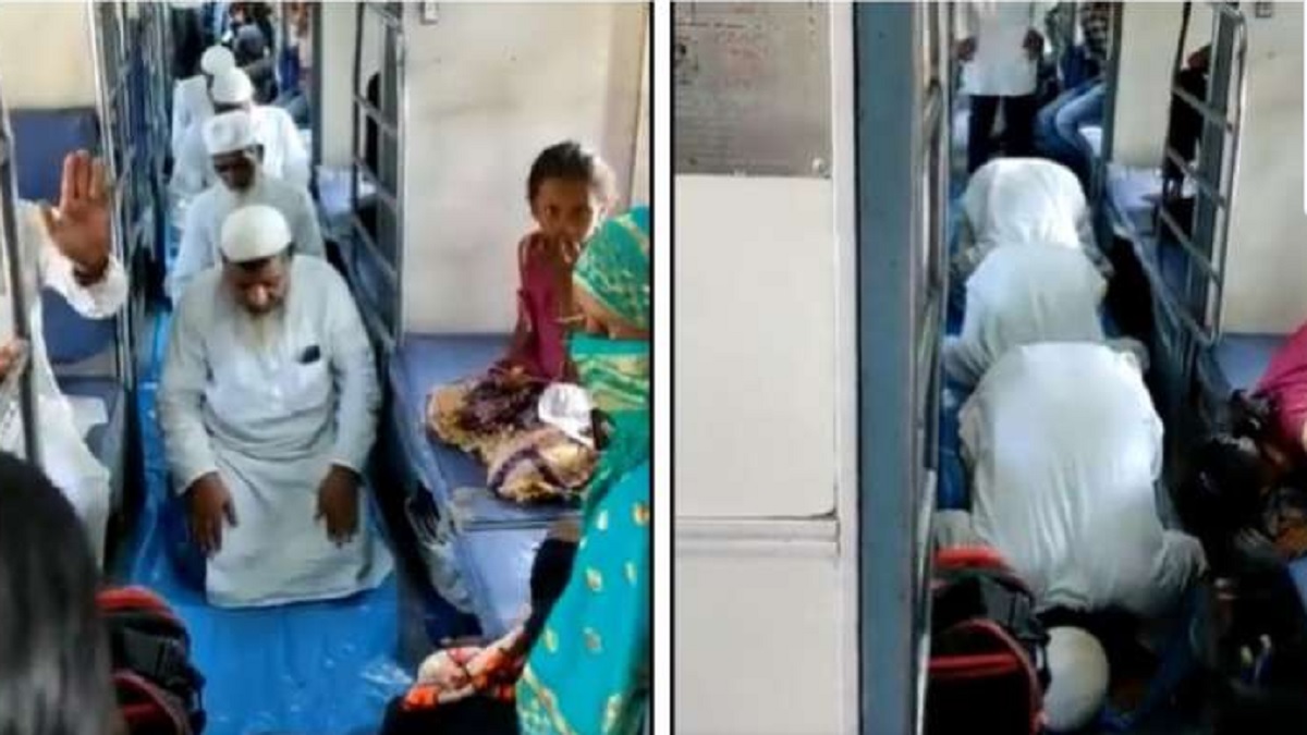 Row over some men offering namaz in train, Video emerges; BJP leader files complaint