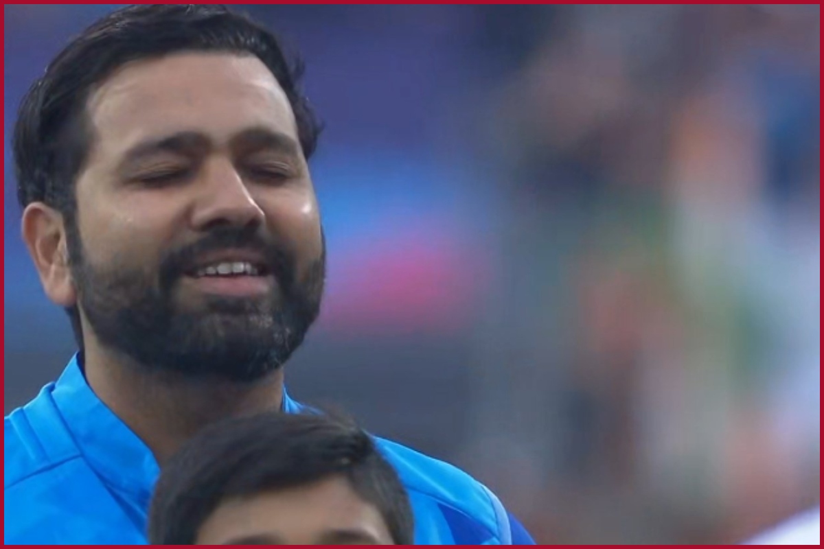 India Vs Pakistan, T20 World Cup 2022: With closed eyes, emotional expression, Rohit Sharma’s video during the National Anthem goes viral