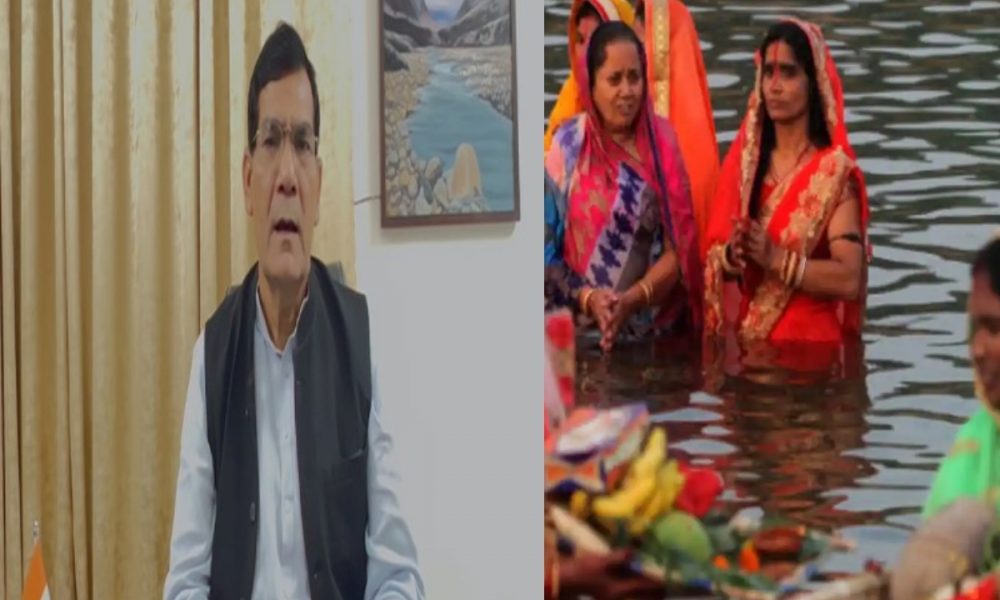 Uttar Pradesh: Minister AK Sharma extends wishes to devotees on Chhath Puja