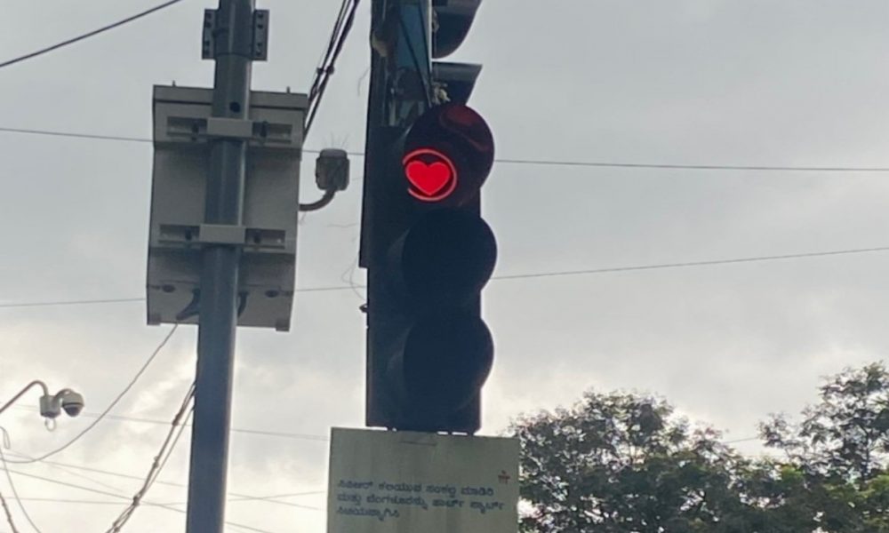 Here’s why Bengaluru is starting to see traffic lights in the shape of hearts