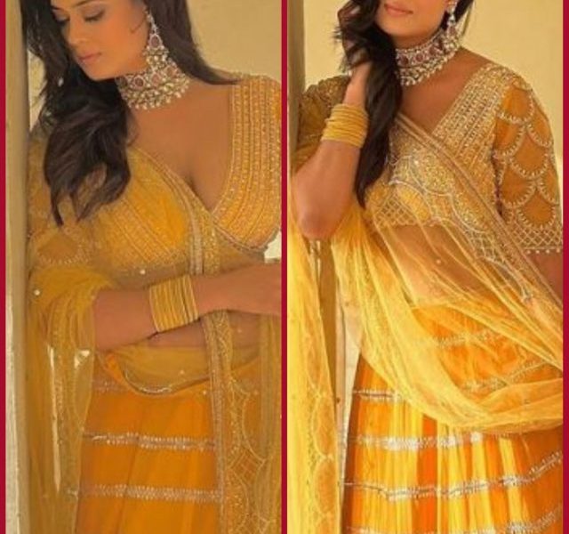 Shweta Tiwari In Yellow Lehenga Is Karwa Chauth Ready