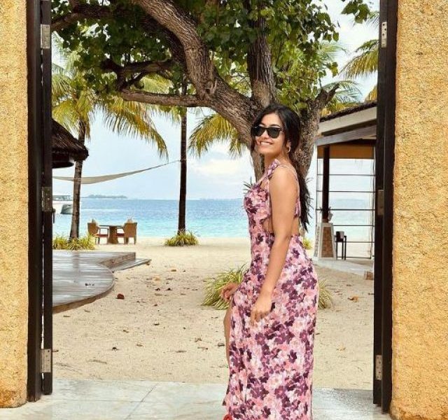 Srivalli girl Rashmika Mandana is having the best time in Maldives