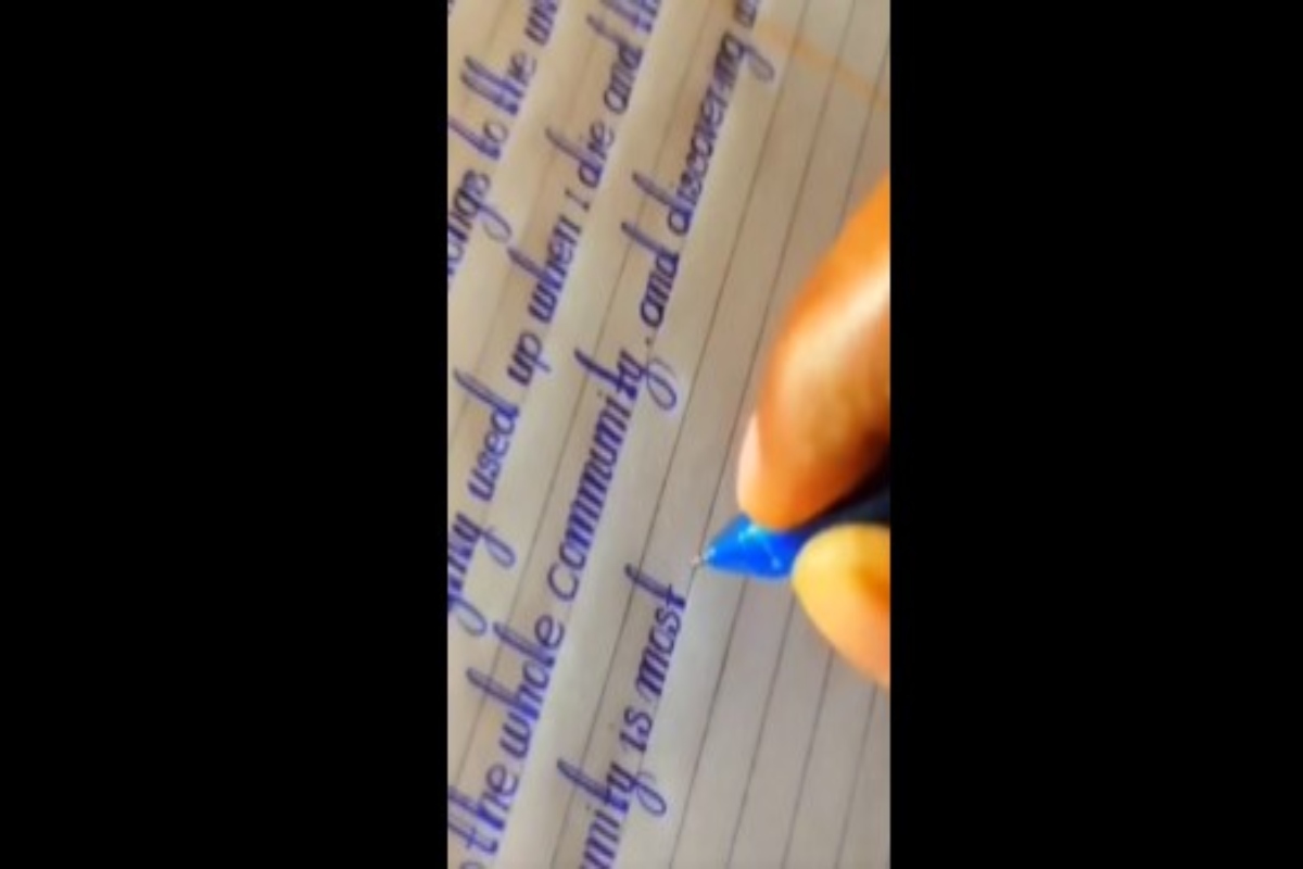 Watch: Netizens in shock after seeing this calligraphic handwriting