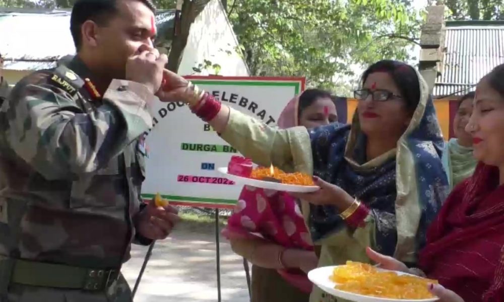 J-K: Indian Army celebrates Bhai Dooj with women at Line of Control