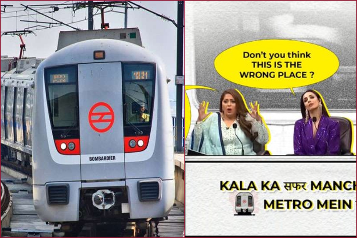 Delhi Metro goes for POV meme trend, takes a witty dig on passengers filming reels inside train