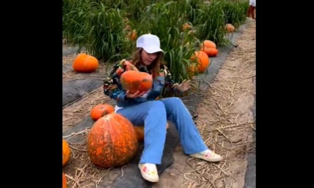 Halloween 2022: Woman’s photo-op on pumpkin goes horribly wrong, WATCH