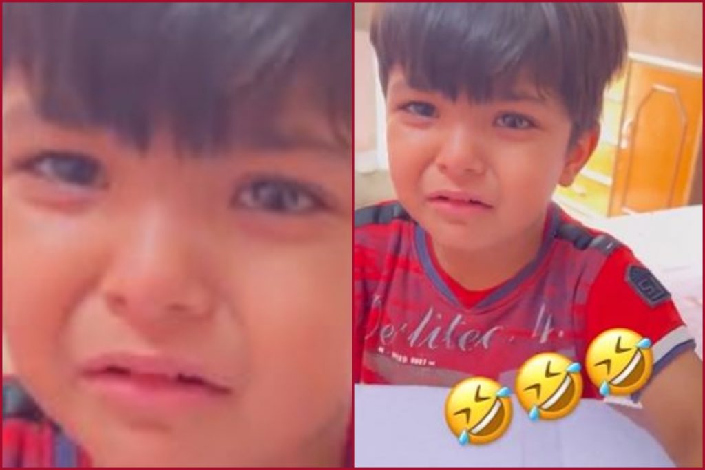 "Zindagi bhar padhai karte karte buddha ho jaunga...": Little boy refuses to study (VIRAL VIDEO)