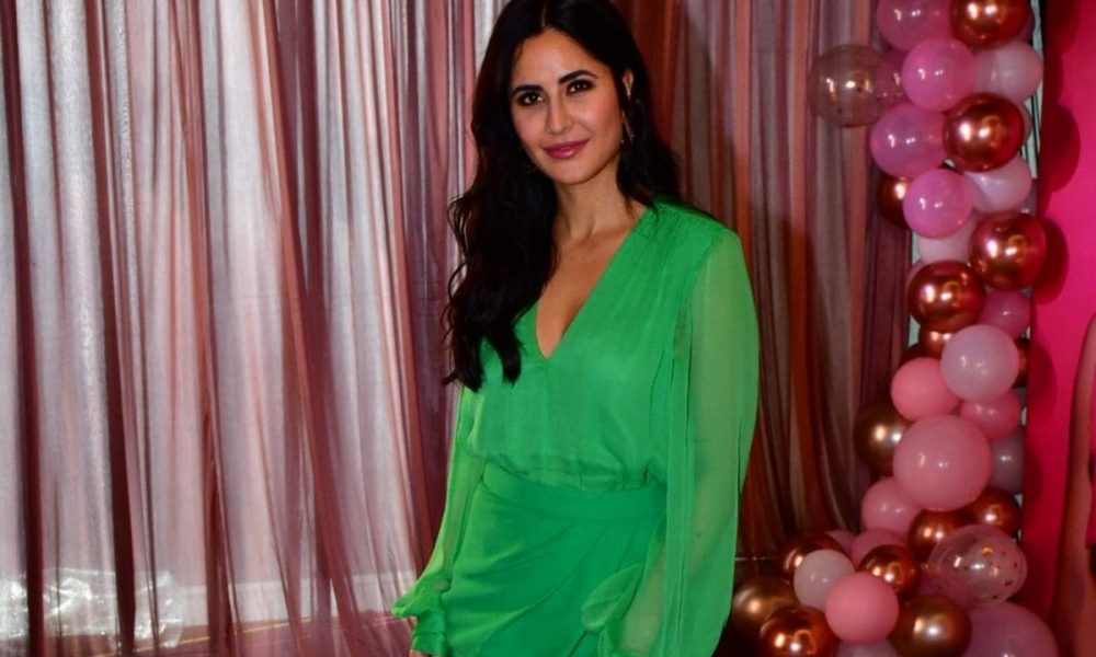 Katrina Kaif makes monochrome look ultra chic in breezy green shirt and wrap skirt