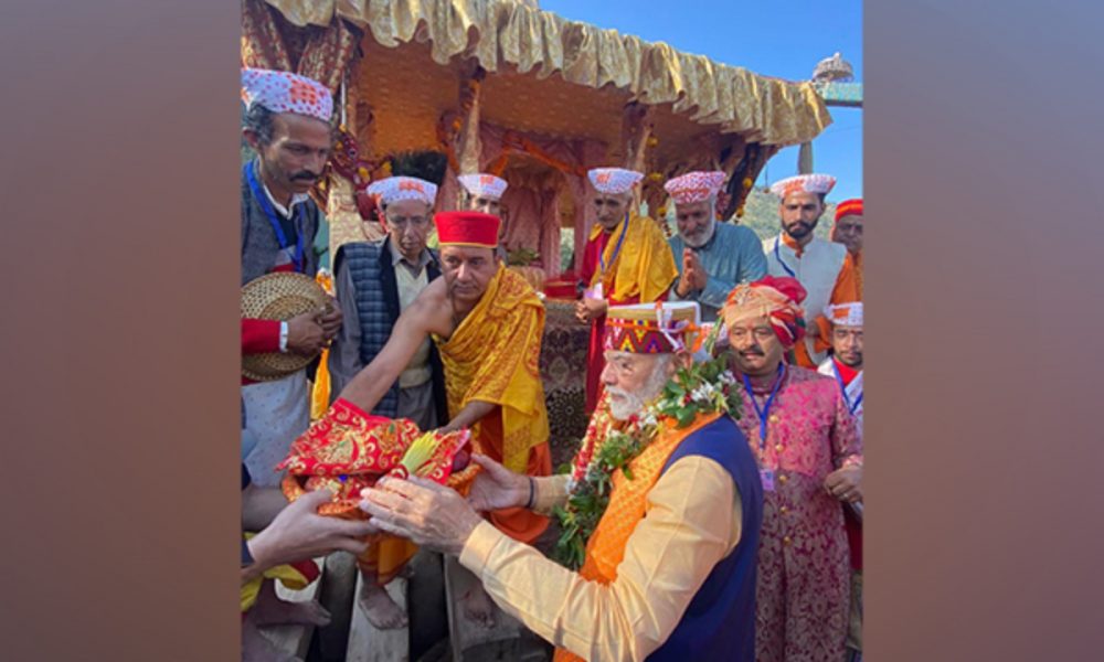 PM Modi seeks blessings of chief deity Bhagwan Raghunath at Kullu Dussehra Festival