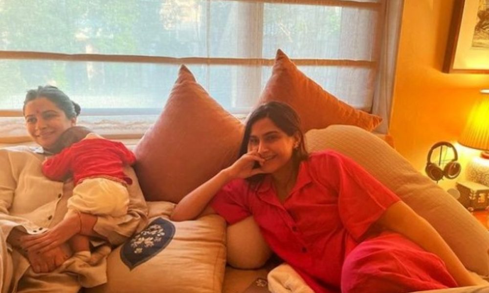 Much love in one frame. Sonam Kapoor and her son, Vayu, spend quality time with Rhea Kapoor: See here