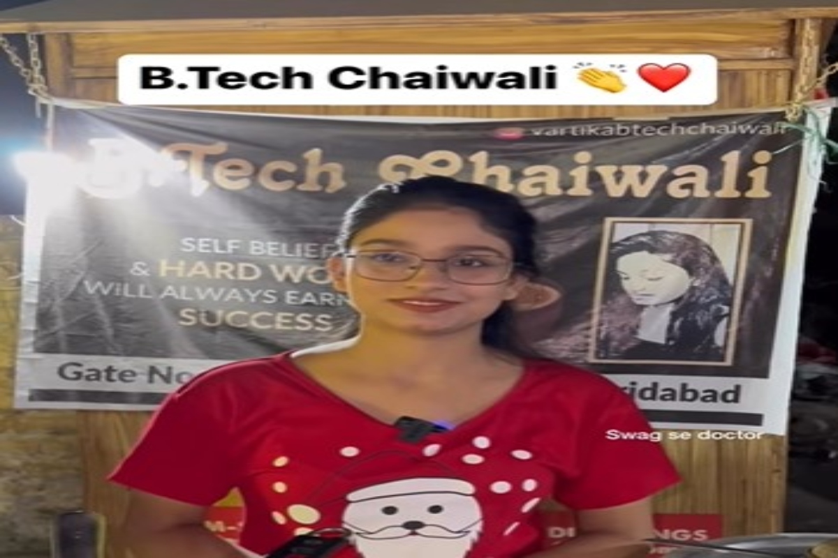 Meet ‘B Tech Chaiwali’ from Faridabad & her ‘start-up’ tea stall; netizens liken her with MBA Chaiwala