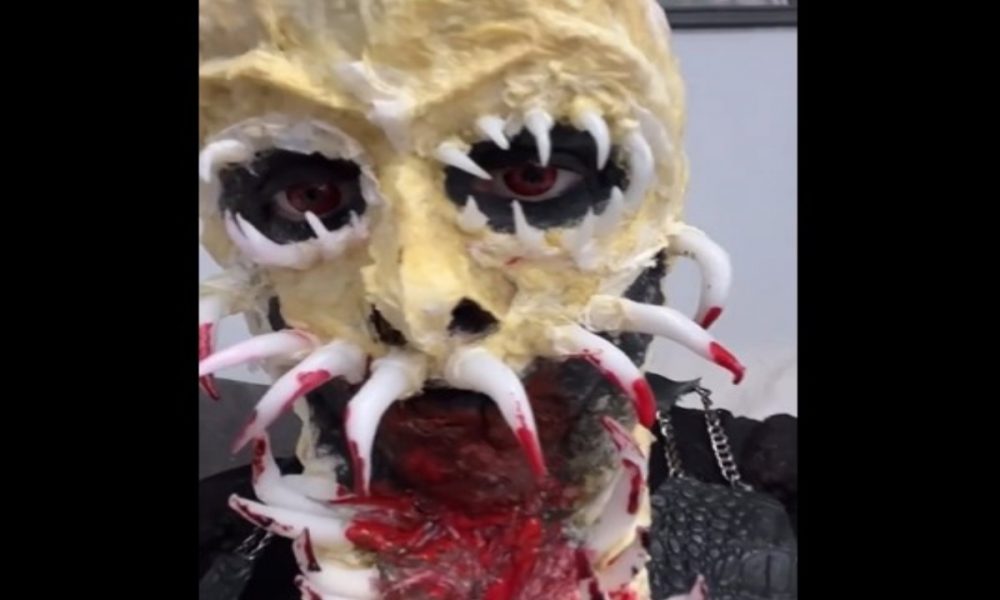 Watch a woman turning into ‘monster’ for Halloween; cosmetics create horror