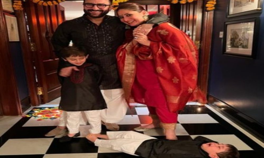 Click here to see the cutest Diwali picture on the internet of Kareena, Saif, Taimur, and baby Jeh