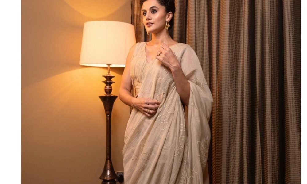 Taapsee Pannu is up with tips and tricks in latest saree look