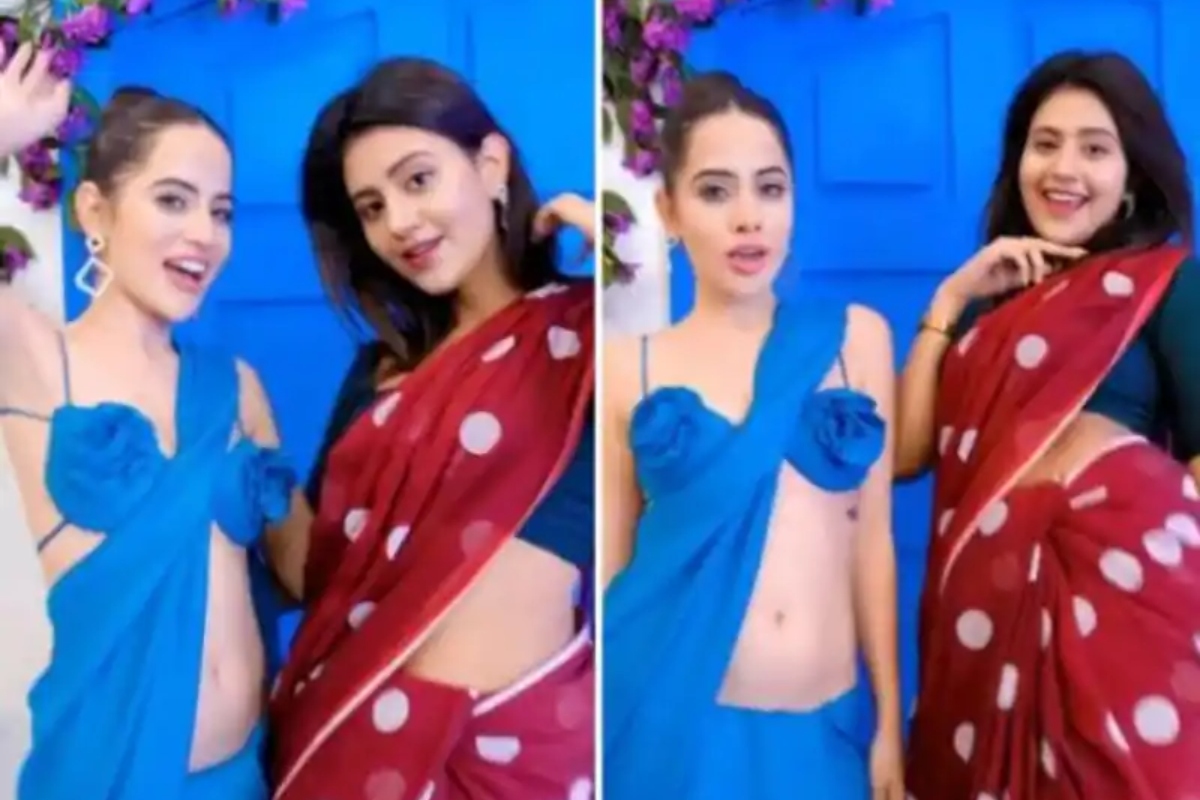 Anjali Arora & Urfi show dance moves on Karwa Chauth, get trolled