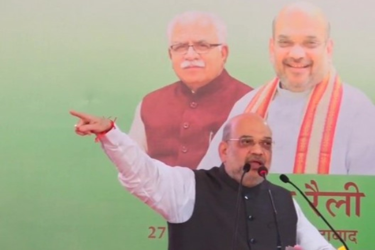 Hooda used to run “3D” govt in Haryana: Shah attacks Congress