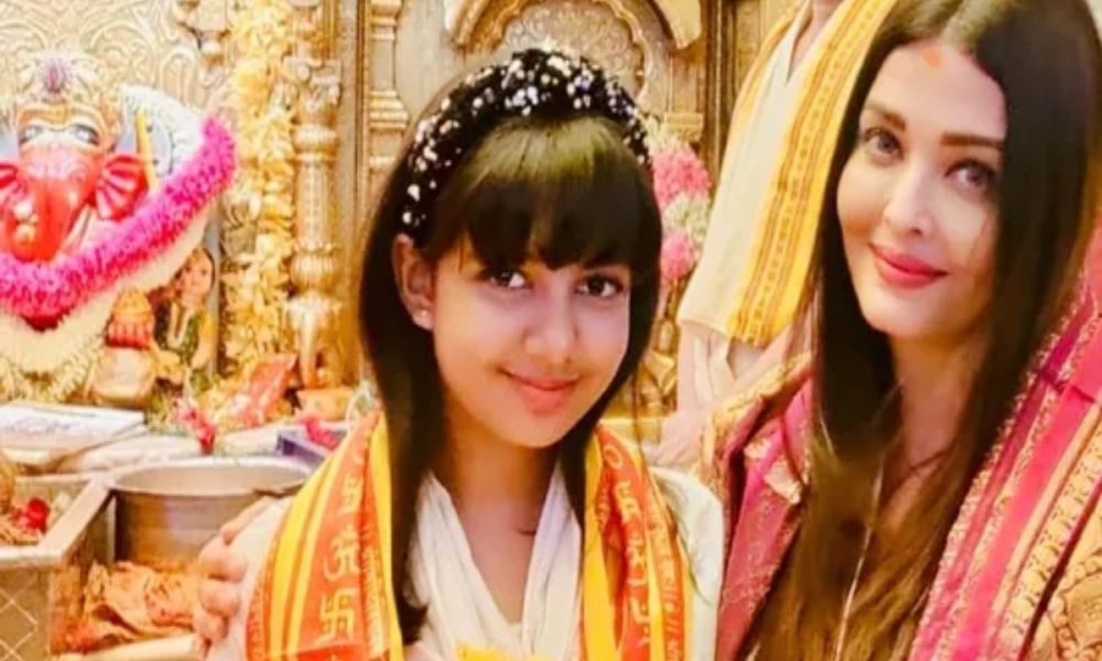 Aishwarya Rai visits Siddhivinayak temple with daughter Aaradhya Bachchan on her 49th birthday