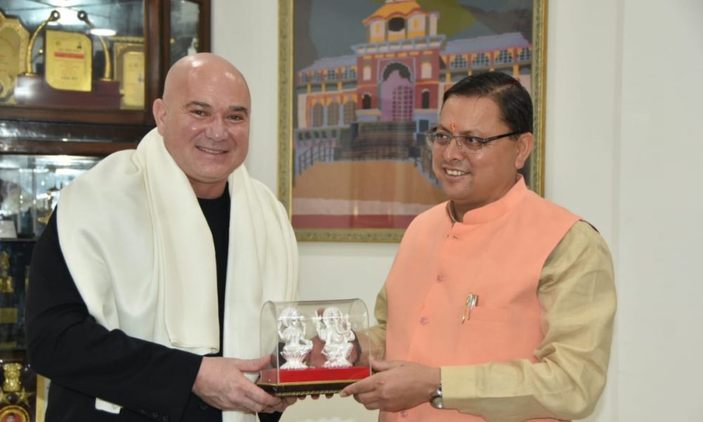 Ex-tennis star Andre Agassi meets Uttarakhand CM Pushkar Singh Dhami