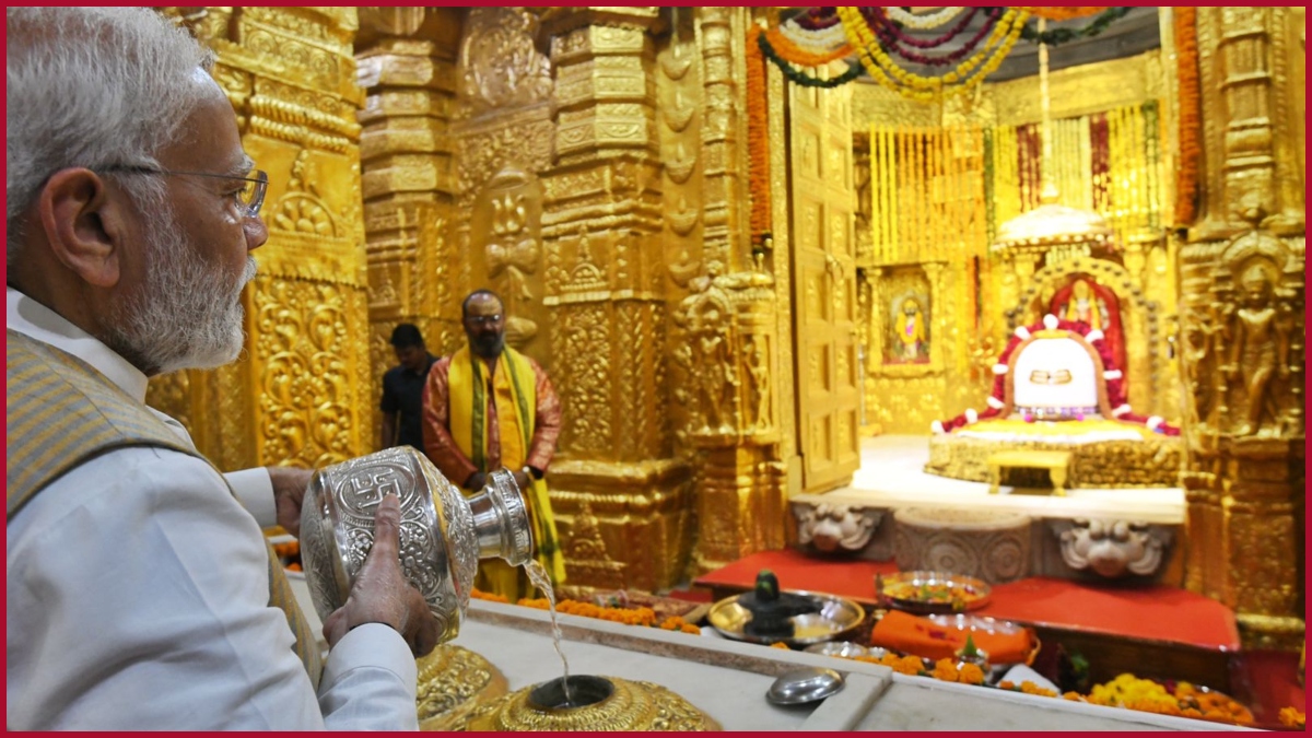 Gujarat Polls: Prime Minister Narendra Modi visits the Somnath temple