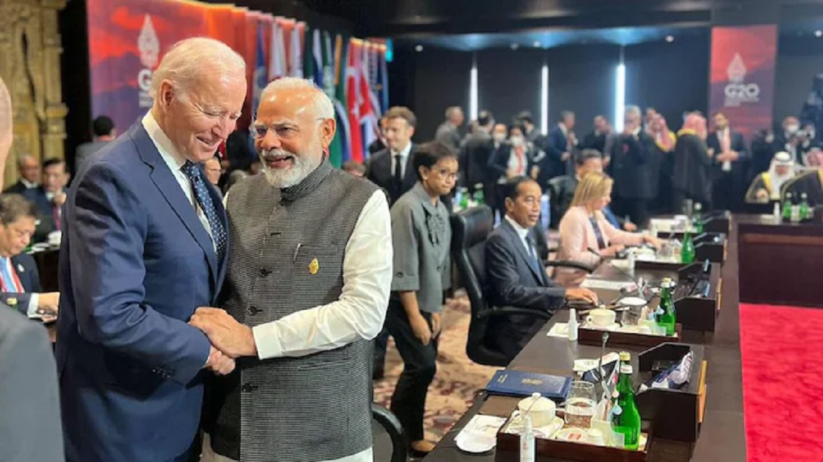At G20 Summit, US President Joe Biden walks up to PM Modi for a handshake, shares warm hug (VIDEO)