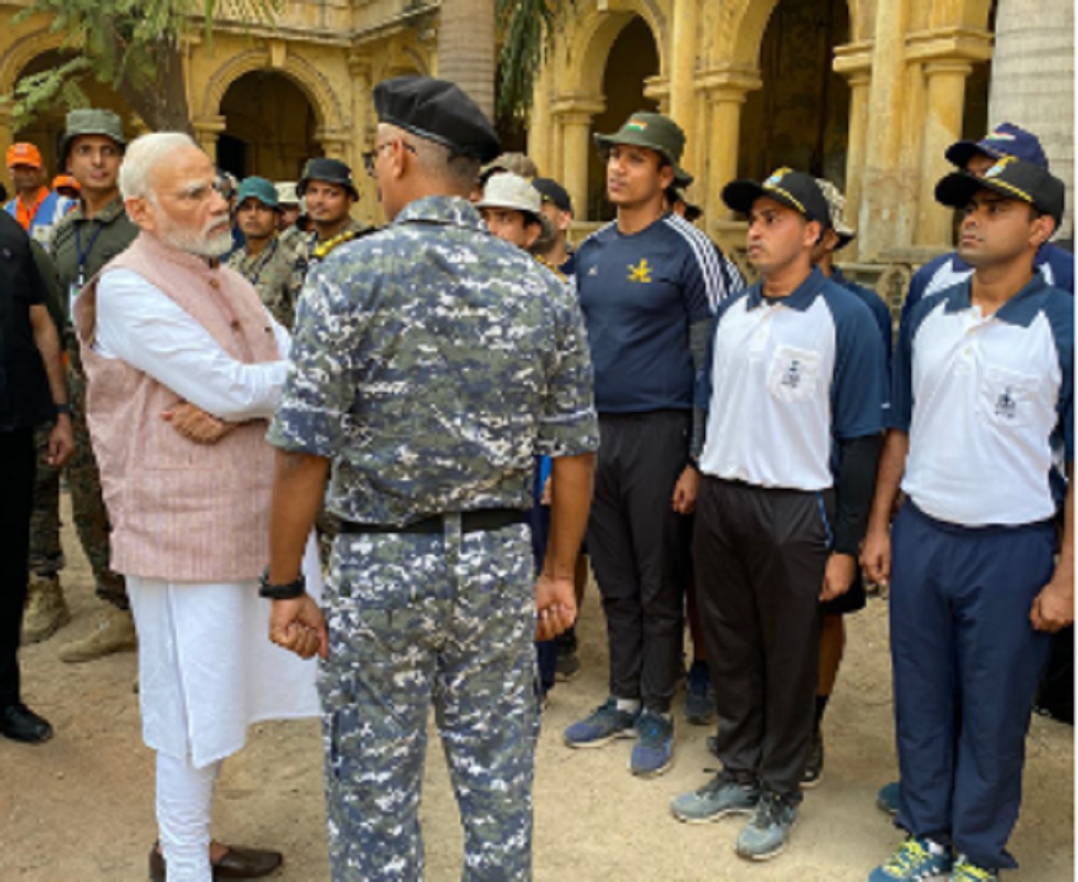 Morbi tragedy: PM Modi visits mishap site, meets those who conducted relief & rescue operation