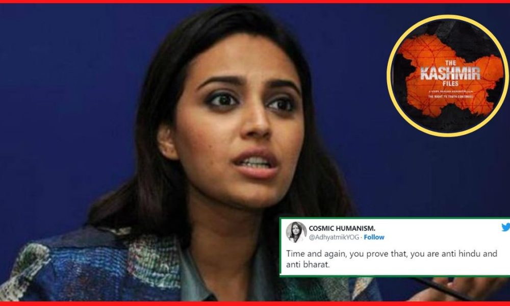Amid backlash, Swara supports IFFI jury head’s ‘vulgar’ remarks on The Kashmir Files, netizens react