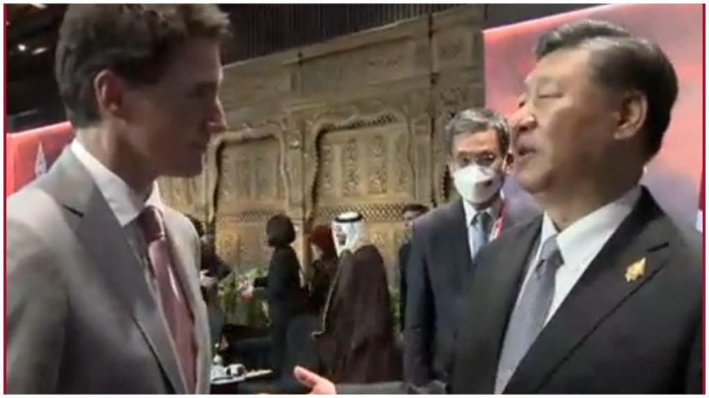 Trudeau and Xi Jinping