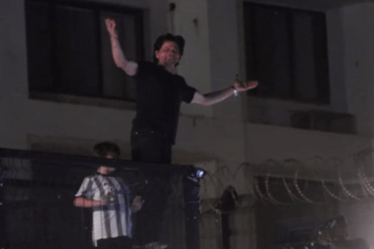 On 57th birthday, Shah Rukh Khan greets fans with his ‘signature pose’