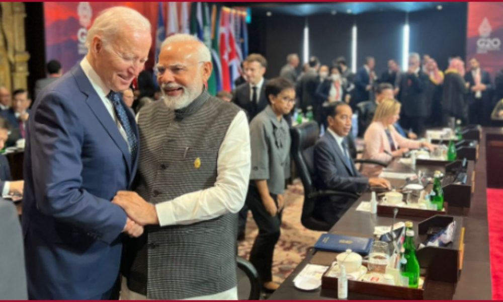 G 20 Summit: PM Modi, US President Biden share warm hug at Bali (VIDEO)