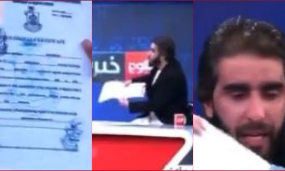 Kabul university professor tears up his Diplomas on Live TV, says “if mother and sister can’t study…” (VIDEO)