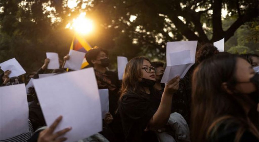 China - female protestors