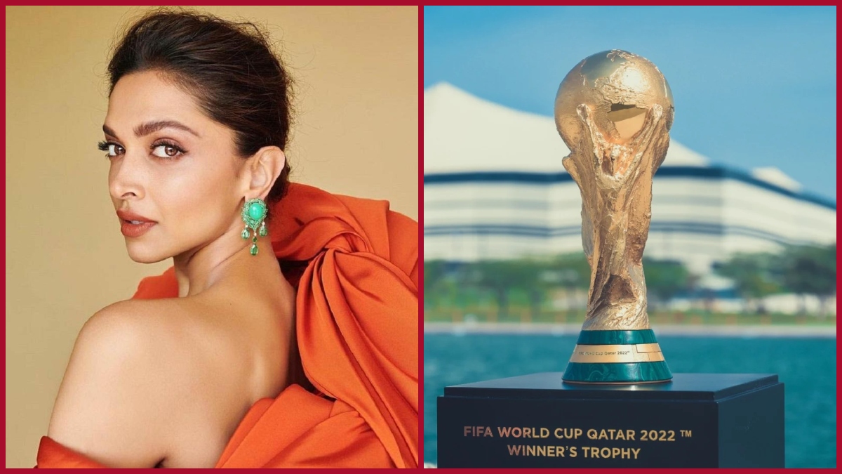 Deepika Padukone Dons Louis Vuitton to Unveil Trophy at World Cup 2022 –  Footwear News