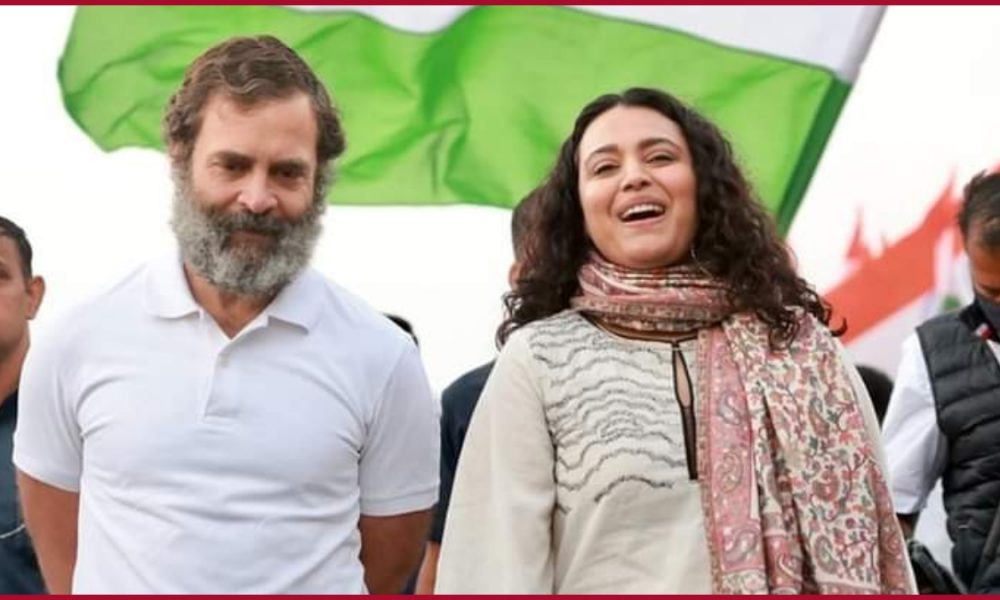 Bharat Jodo Yatra: Swara Bhasker joins Rahul Gandhi in Ujjain (VIDEO)