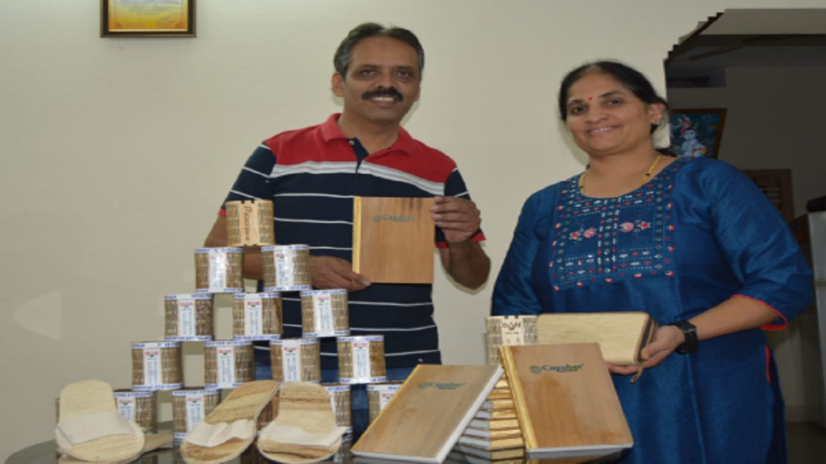 Meet Shivamogga couple, whose palm leather start-up earned praise from PM Modi in Mann Ki Baat