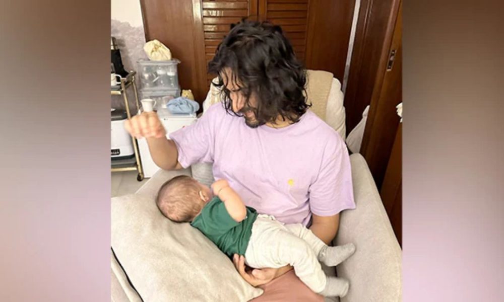 Sonam shares adorable photo on Insta, son Vayu seen resting on her ”mama” Harsh’s lap