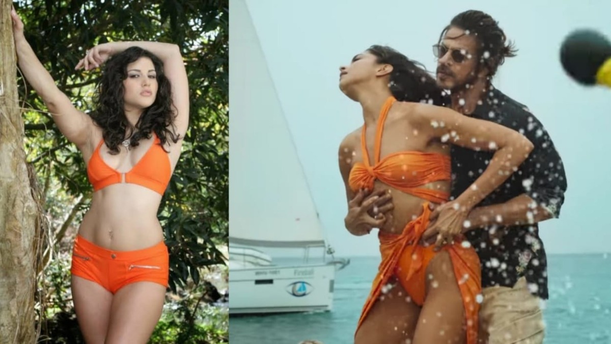 VIDEO: After Deepika, now Sunny Leone poses in ‘Bhagwa Bikini’ on the beach, Netizens react