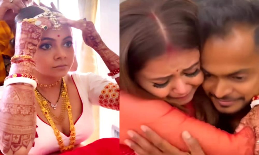 Video: New bride Devoleena Bhattacharjee looks adorable in golden Bengali look