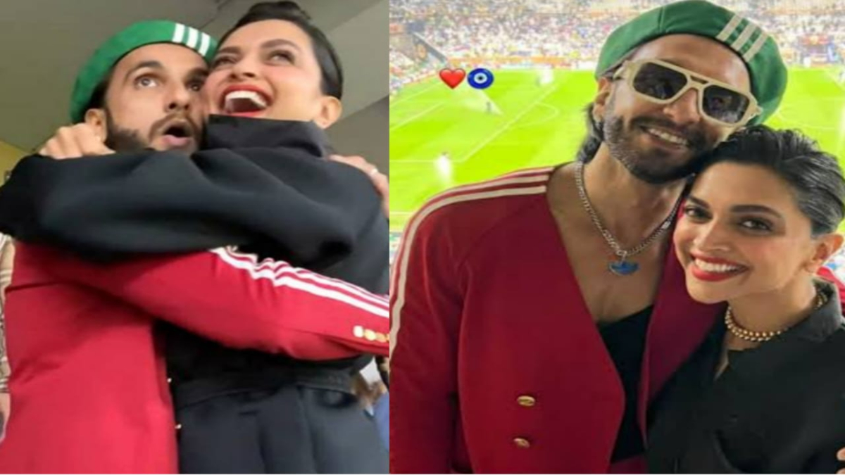 WATCH: Ranveer Singh’s proud husband moment at FIFA World Cup as Deepika unveils trophy