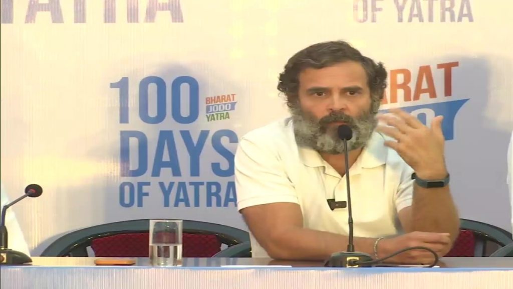 bharat jodo yatra 100 days