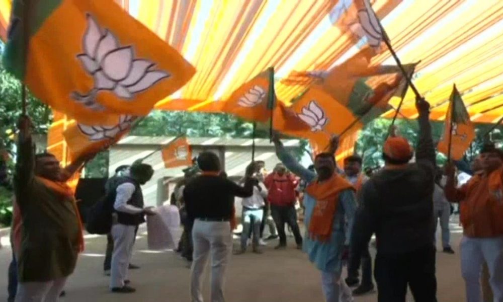 Gujarat Assembly Election Results 2022: Celebration begins at Gandhinagar BJP office as party leads in over 100 seats