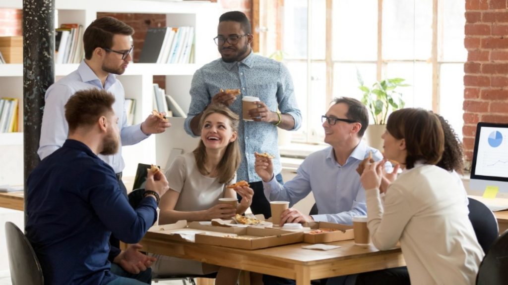 employees on break